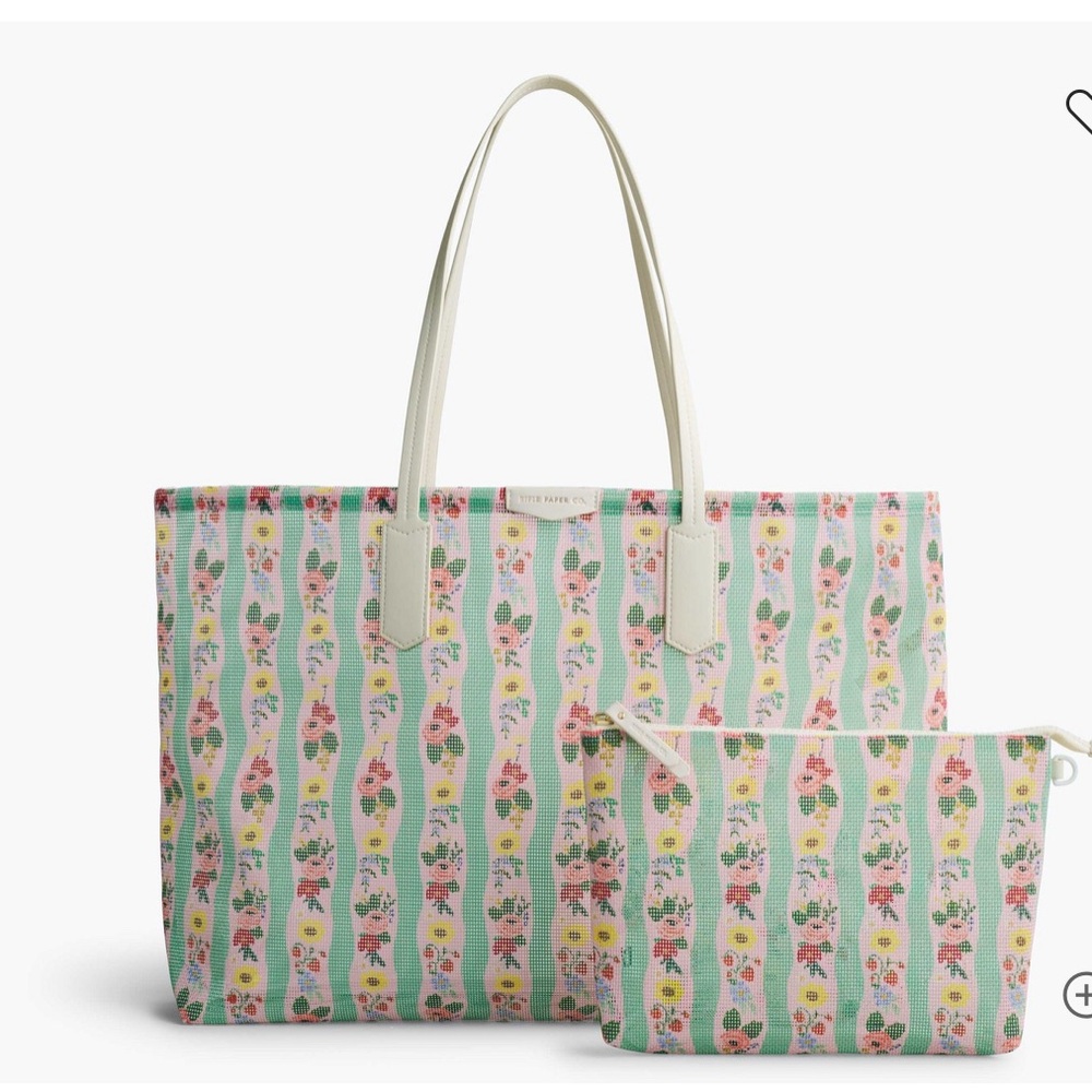 Rifle Paper Co Mesh Beach Tote - Roses